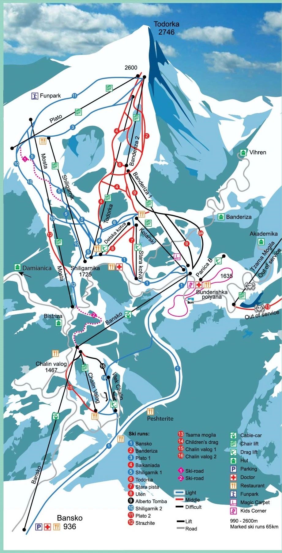 Bansko Piste Map   Cr=t 0%25,l 0%25,w 100%25,h 100%25